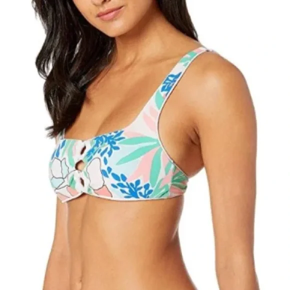 Maaji Serenity tropical bikini set S/M reversible white swimsuit set - Picture 13 of 14